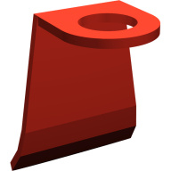 Lego plášť, kápě, červená (452421, 4124240)